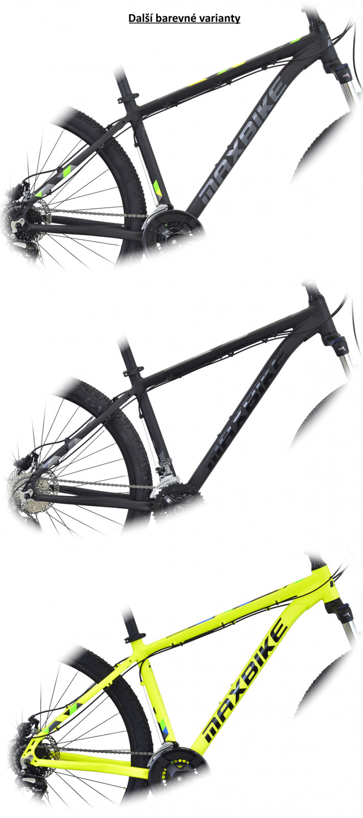 Horské kolo Maxbike Taal šedý/zelená 2022