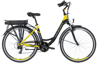 Městské elektrokolo Lovelec Capella Black Yellow 13Ah 2022